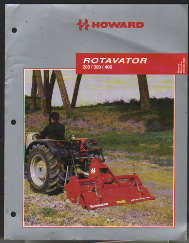 Howard 200 300 400 rotavators - howard,