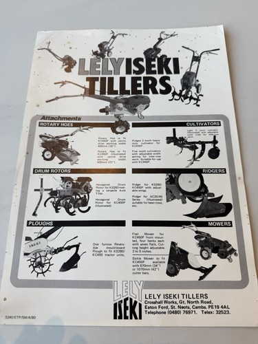 Lely iseki tiller rotavator - lely,