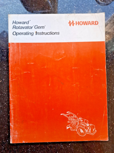 Genuine howard gem rotavator - gem,