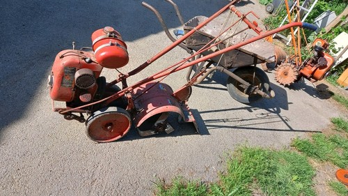 Vintage rotavator cultivator - rotavator,